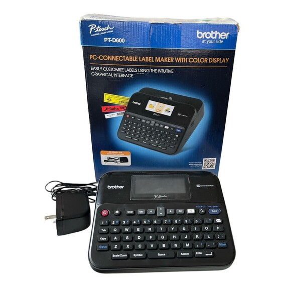 Brother P-Touch PT-D600 Label Maker PC-Connectable High Resolution Color Display - Picture 1 of 9